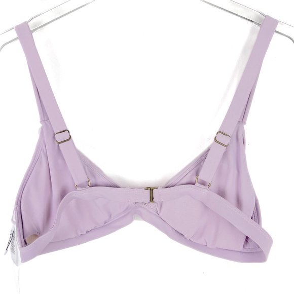 NWT Andie Swim The Caicos Top Flat Bikini Top Light Purple Size Large L NEW - Picture 7 of 9